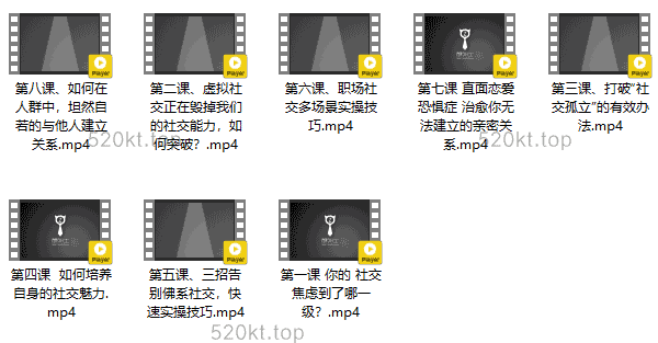 最绅士《八节课帮你攻克社交障碍,成就社交达人》